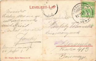 1911 Jolsva, Jelsava; Gömör megyei Murány vár fénykorában és most, Jolsva madártávlatból. Szigeti ki...