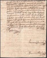 1708 Ipolykövesd, II. Rákóczi Ferenc fejedelem levele Bező (Bezovce, SK) helyiségben található legel...