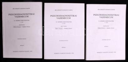 Mérei Ferenc - Szakács Ferenc: Pszichodiagnosztikai vademecum II / 1-3. Személyiségtesztek. Bp., 1994. Nemzeti Tankönyvkiadó. 321p., 380p., 362p. Kiadói papírkötésben