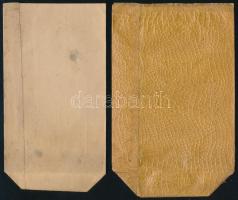 cca 1920-1930 Edelény, Varga Géza fűszer és csemege kereskedő 2 db reklám papírtasakja, az egyiken &...