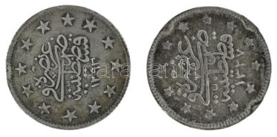 Oszmán Birodalom 1293(1898) 1k Ag "II. Abdul Hamid" Konstantinápoly + 1327(1909) 1k Ag "V. Mehmed" Konstantinápoly T:XF,VF, ph., foglalatnyom Ottoman Empire 1293(1898) 1 Kurus Ag "Abdul Hamid II" Constantinople + 1327(1909) 1 Kurus Ag "Mehmed V" Constantinople C:XF,VF, edge error, frame mark Krause KM#735, KM#748