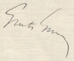 1939 Bp., Gratz Gusztáv külügyminiszter, író által aláírt levél