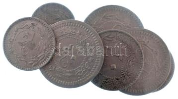 Oszmán Birodalom 1327(1909-1916) 5p Ni + 10p Ni + 20p Ni + 40p Cu-Ni (2xklf,3db) "V. Mehmed&quo...