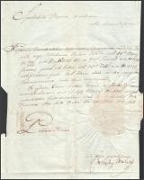 1818 Gróf Mailáth József és Semsey Jób által aláírt hivatalos levél
