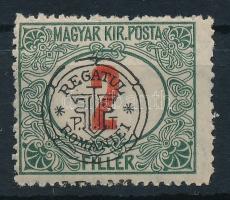 Kolozsvár 1919 Portó 2f BANI szó nélkül / Mi P3 I. shifted overprint Signed: Bodor