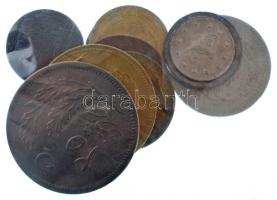 Oszmán Birodalom 1293(1878-1902) 5p + 10p billon (2x) + 1k Ag "II. Abdul Hamid" + 1336(192...