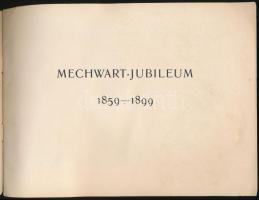 1899 Mechwart András jubileumára készített képes kiadvány, foltos, ceruzás aláhúzással