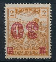 Temesvár 1919 Arató 30f/2f fordított felülnyomással / Mi 6b with inverted overprint Signed: Bodor