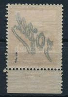 Temesvár 1919 Arató 30f/2f gépszínátnyomattal / Mi 3 with machine offset Signed: Bodor