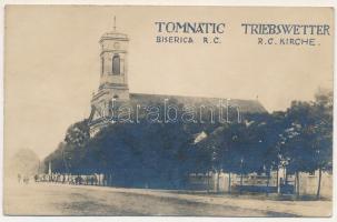 1929 Nagyősz, Nagy Ősz, Triebswetter, Tomnatic; Biserica R. C. / Kirche / római katolikus templom / Roman Catholic church. photo (Rb)