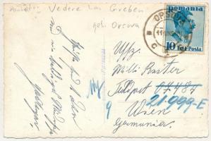 1940 Orsova, Grében-sziklaszirt / Vedere, Pescuitul / rock, view. photo (gyűrődés / crease)