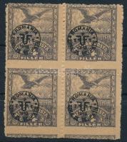 Debrecen II. 1920 4f négyestömb / Mi 78x block of 4  Signed: Bodor