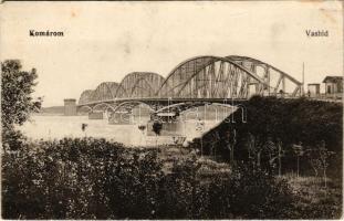 Komárom, Komárno; Vasúti híd. Vasúti levelezőlapárusítás 152. / railway bridge (EB)
