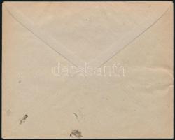 1919 Debrecen helyi ajánlott levél 8 db bélyeggel, cenzúrázva, Kapusi Géza bélyegszakértőnek címezve...