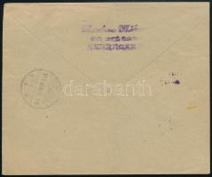 1919 Debrecen helyi cenzúrázott levél Tanácsköztársaság bélyeggel bérmentesítve, csak 2 db ilyen lev...