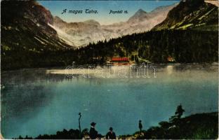 Tátra, Magas-Tátra, Vysoké Tatry; Poprádi-tó / Popper-See / lake, mountains (EM)