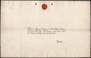 1827 Mátyás József kecskeméti ügyvéd, költő 2 db saját kézzel írt levele a Vakok Intézetéhez