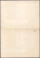 1967 3-3 db Aerofila I. és II. emléklap sorszámozott, elsőnapi alkalmi bélyegzéssel