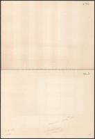 1967 3-3 db Aerofila I. és II. emléklap sorszámozott, elsőnapi alkalmi bélyegzéssel