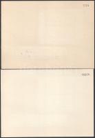 1967 3-3 db Aerofila I. és II. emléklap sorszámozott, elsőnapi alkalmi bélyegzéssel