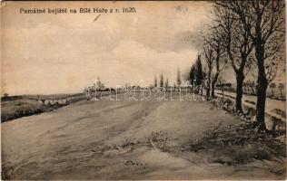 1917 Bílá Hora, Weisserberg; Památné bojiste z r. 1620. J. Jiras / battlefield of 1620 (EB)