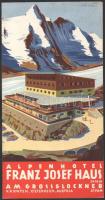 cca 1920-1940 Utazási prospektus - Großglockner, Franz Joseph Haus, képekkel illusztrált