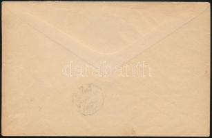 1919 Debrecen cenzúrázott helyi ajánlott levél párral (krétapapír) és négyestömbbel bérmentesítve / ...