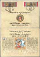 1993 Mátyás király misekönyve 7 db emléklap