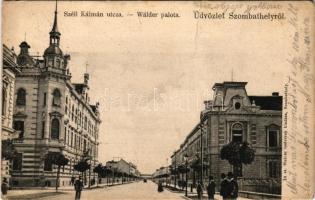 1903 Szombathely, Széll Kálmán utca, Wälder palota. Steiner testvérek kiadása 10. sz. (fa)