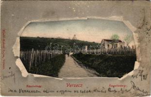 1905 Versec, Vrsac; Kápolna-hegy, villa, szőlő. Kehrer Lajos kiadása / Kappellenberg / chapel hill, villa, vineyards (EB)