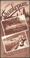 cca 1920-1940 Utazási prospektus - Hotel Frankopan, Aleksandrovo, Jugoszlávia