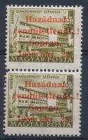 1956 Soproni kiadás 4Ft pár Leitold vizsgálójellel / Mi 1241 pair. Sign: Leitold