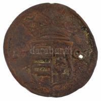 1706. X Poltura Cu "II. Rákóczi Ferenc" (7,11g) T:VF, patina, lyuk Hungary 1706. X Poltura Cu "Francis II Rákóczi" (7,11g) C:VF, patina, hole Huszár: 1535., Unger II.: 1133.a