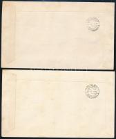 1953 Erdei állatok sor 2 db futott FDC-n