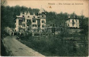1912 Abbazia, Opatija; Villa Schlosser am Südstrand. Markert &amp; Sohn, A. Dietrich / villa, nyaraló / villa (EB)