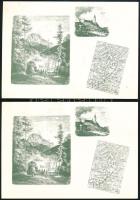 1992 A Sikaszó Panzió díjjegyes levelezőlap + képeslap hotelposta küldemények / Hotelpost PS-card an...