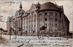 1914 Budapest XIII. Népszálló (angyalföldi képzett gyári munkásoknak épült) az Aréna úton (ma Dózsa György út 152.) (EK)