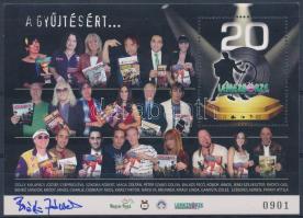 Bródi János aláírás 2014-es A gyűjtésért emlékíven, amin ő is szerepel