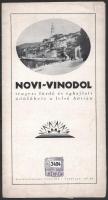 cca 1920-1940 Képes utazási prospektus - Novi-Vinodol tengeri fürdő és klimatikus gyógyhely, Jugoszlávia, magyar nyelven