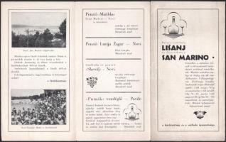 cca 1920-1940 Képes utazási prospektus - Novi-Vinodol tengeri fürdő és klimatikus gyógyhely, Jugoszl...