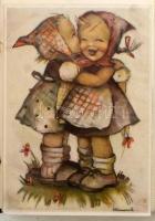 100 db MODERN Hummel művészlap albumban: gyerekek / 100 modern children art postcards s: Hummel
