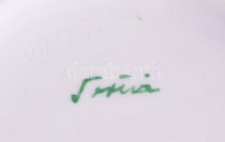 Herendi Tertia kétfüles váza. Jelzett, hibátlan, m: 31 cm