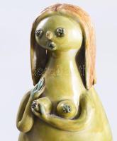 Kumpost Éva: Fürdő akt, párologtató résszel. Jelzés nélkül, aljában vízköves, kopással, m: 35 cm