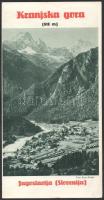 cca 1920-1940 Képes utazási prospektus - Kranjska gora, Jugoszlávia, magyar nyelven, ceruzás megjegyzésekkel