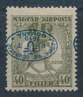 Debrecen I. 1919 Zita 40f fordított felülnyomással / Mi 41 with inverted overprint  Signed: Bodor