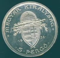 1938. 5P "Szent István" ezüst T:2+