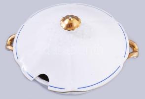 Drasche leveses tál, jelzett, kopással, d: 25 cm