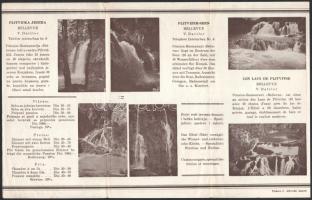 cca 1920-1940 Képes utazási prospektus - Plitvicka Jezera Bellevue többnyelvű utazási prospektus