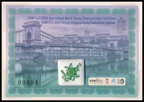 2022 Hunfilex porcelános emlékív / souvenir sheet with porcelain inset