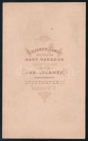 cca 1870 Elegáns úr portréja, vizitkártya Lojanek János nagyváradi (Grosswardein, Oradea) műterméből...